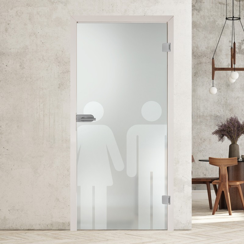 Example: Glastür DL1 WC Unisex 7019-S